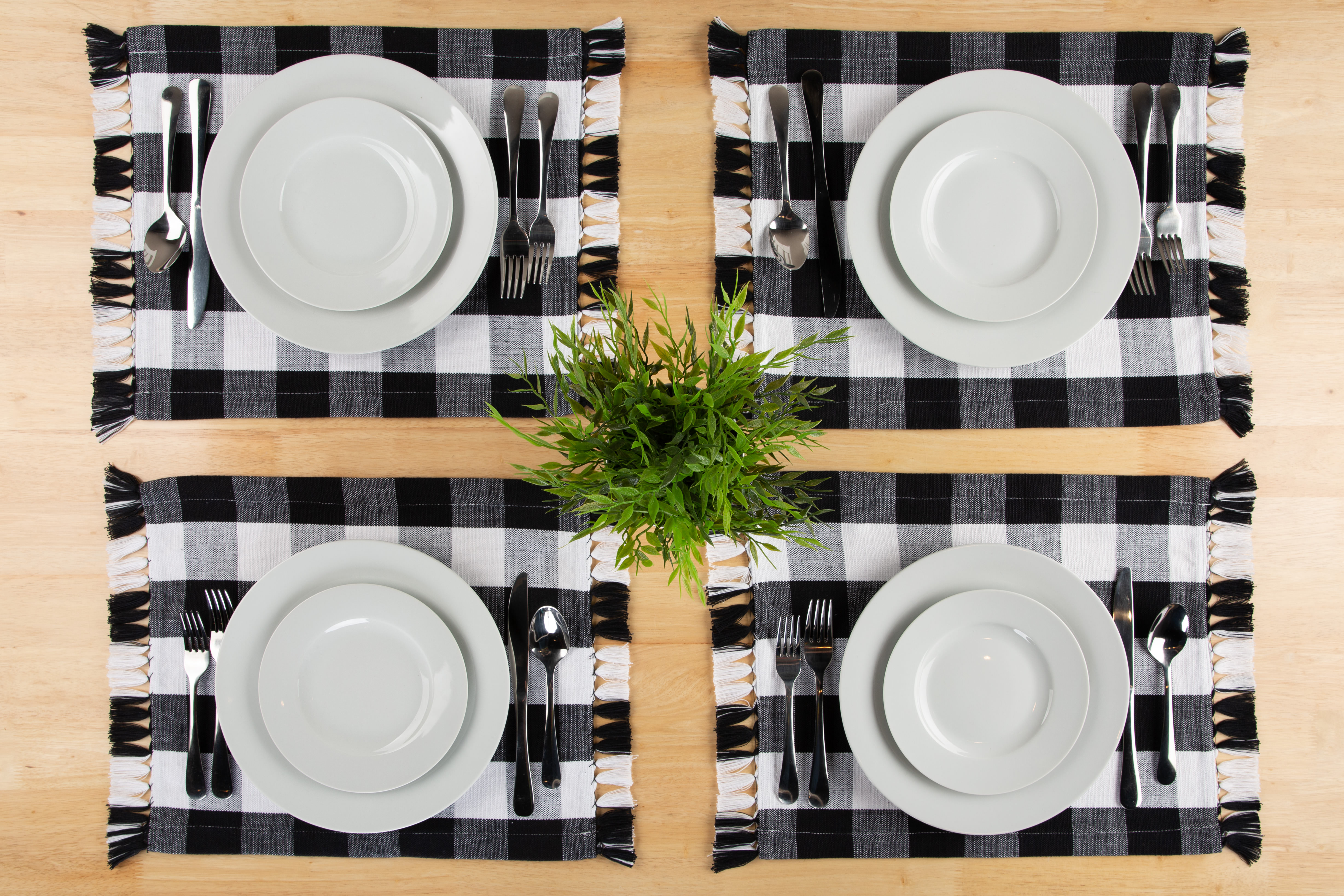 SET DE TABLE À CARREAUX BUFFALO Mainstays
