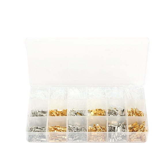Amdohai 540 Pcs Connecteurs Électriques Isolés Assortis Bornes de Fil à Sertir avec Boîte de Rangement Portable