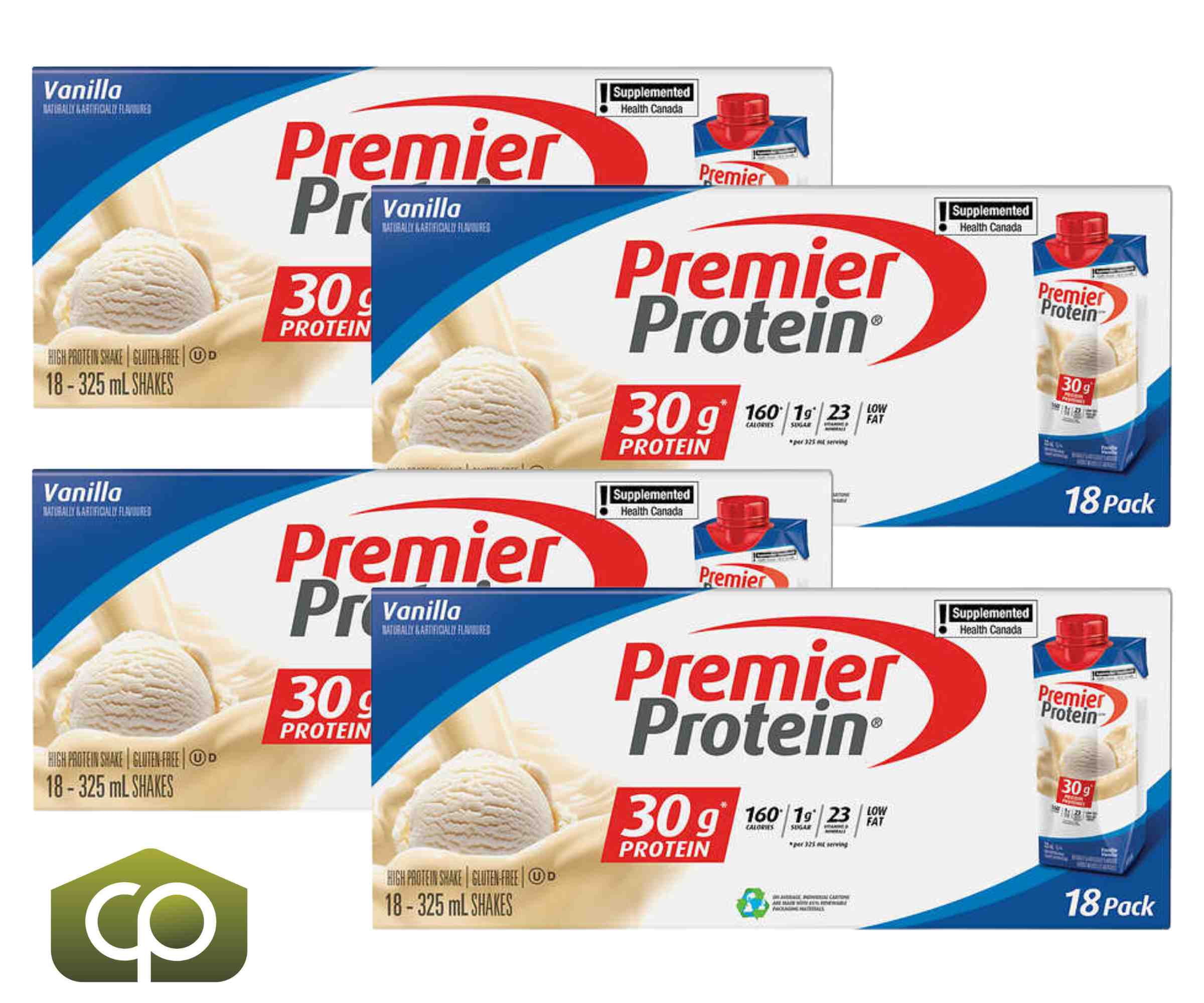 Premier Protein High-Protein Vanilla Shake, 18 x 325 mL - Ready-to-Drink Shake (4/CASE)