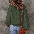 thumbnail image 3 of Blouse à Col Roulé à Manches Longues pour Femmes Automne et Hiver, Chandail Décontracté à Col Roulé pour Femmes, Hauts Unis à Manches Longues en Tricot, 3 of 8