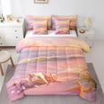 thumbnail image 1 of YST Summer Beach Bedding Comforter Set, 7-Piece, Sea Marine Ocean Wave, Full, 1 of 6