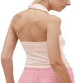 thumbnail image 4 of EIMELI Womens Summer Casual Tank Tops Solid Color Sleeveless Backless Hanging Neck Vest, 4 of 5