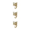 thumbnail image 4 of Wweixi Coat Hooks Easy To Install And Wide Application For Added In Daily Life Gold (rhino) 3Set, 4 of 6