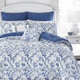 thumbnail image 5 of Laura Ashley Home Elise Duvet Cover Set, King, Medium Blue, 5 of 5