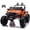 Orange, variant on VOLTZ TOYS Lifted Monster Jeep Style 24V 2-Seater Kids Ride-On Off-Road Car Truck, 4WD Motorized Toy Vehicle with Parent Remote Control, Leather Seat, EVA Tires, Green
