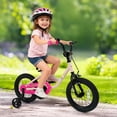 thumbnail image 2 of Costway 14-Inch Kids Bicycle with Adjustable Seat Front Handbrake & Coaster Brake, 2 of 10