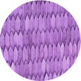 thumbnail image 1 of Ahgly Company Machine Washable Indoor Round Transitional Violet Purple Area Rugs, 4' Round, 1 of 7