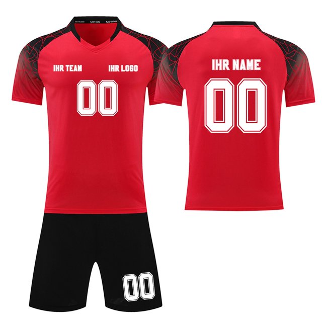 Custom Football Kit Set for Adult and Child, Name Number Team Logo DIY Family Match Personalized Jersey Shirt Shorts Set, Dad and Son Matching Outfits Watermelon Red XXL