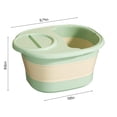 thumbnail image 3 of Cagogo Foldable Foot Bath Bucket, Portable Foot Spa Bucket With Massage Acupoints And Lid, Collapsible Foot Soaking Tub For Home Use, Deep Foot Bath Basin For Relaxation And Circulation, Foldable, 3 of 9