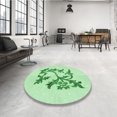 thumbnail image 4 of Ahgly Tapis Rectangulaire Lavable en Machine Intérieur Vert Menthe, 2 Pieds x 3 Pieds, 4 of 7