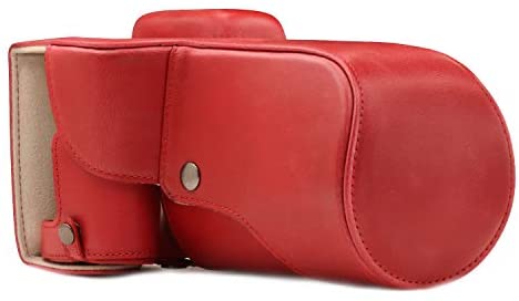 MegaGear Ever Ready Leather Camera Case Compatible with Canon EOS Rebel T6s, 8000D (18-55 mm)