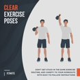 thumbnail image 4 of FitMate Kettlebell Workout Exercise Poster - Workout Routine with Free Weights, Home Gym Decor, Room Guide (16.5 x 25 Inch), 4 of 5