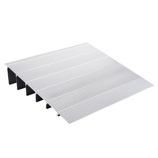 VEVOR Rampe de Seuil de Porte, 6 Pouces de Hauteur, Capacité de Charge de 800 lbs, Rampe de Porte pour Fauteuils Roulants, Rampe de Seuil en Aluminium, Rampe de Seuil Modulaire Réglable pour Fauteuils Roulants, Scooters, Fauteuils Électriques