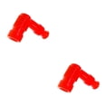 thumbnail image 3 of Decodeary Durable Bouchon en Caoutchouc Moto Bouchon Polyvalent pour Accessoire Rouge 2Set, 3 of 6