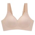 thumbnail image 1 of Soutien-gorge T-Shirt Col en V avec Armature Réglable Confortable pour Femmes, 1 of 6