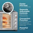 thumbnail image 4 of Elite Gourmet 23L Double Door Stainless Steel & Black Tabletop Oven, 4 of 5