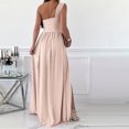thumbnail image 4 of VEKDONE Liquidation 2025 Robe Élégante pour Femme Invitée de Mariage à une Épaule Soirée Formelle Cocktail Longue Maxi Robes, Robes Hawaïennes pour Femmes, 4 of 7