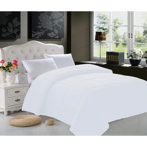 Elegant Comfort All Season Goose Down Alternative Double-Fill Comforter, Twin/Twin XL, White