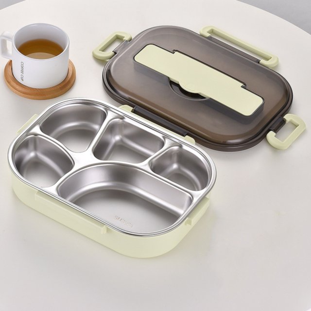 Boîtes à Collation pour Enfants pour l'École Boîte à Lunch pour Adultes Contenant à Lunch avec Compartiments Boîte à Lunch en Acier Inoxydable Chauffe-Nourriture Boîte Réutilisable Chauffe-Nourriture pour Réchauffer les Aliments Boîte à Lunch pour le Travail pour Hommes Femmes