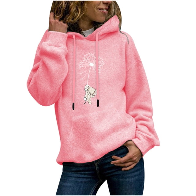 XZNGL Womens Pullover Sweatshirt Winter Womens Casual Long Sleeve Tops Ladies Print Pullover Sweatshirt Blouse Womens Long Sleeve Tops Casual Long Sleeve Womens Tops Womens Winter Tops