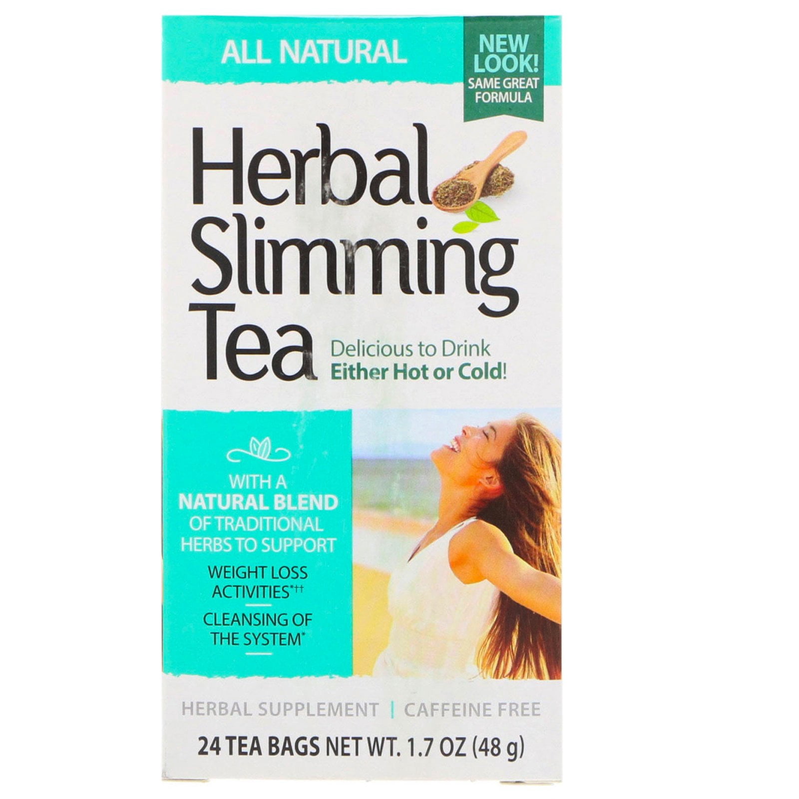 21st Century Herbal Slimming Tea, Natural 24 Bags
