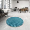 thumbnail image 4 of Ahgly Company Machine Washable Indoor Rectangle Transitional Dark Cyan Green Area Rugs, 5' x 7', 4 of 7