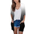 thumbnail image 1 of Cardigan à Manches Longues pour Femmes, Cardigan d'Automne à devant Ouvert avec Poches, Duster Décontracté, Chandail Cardigan Léger, 1 of 4