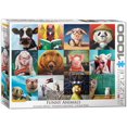 thumbnail image 1 of Puzzle 1000 pièces d'animaux amusants, 1 of 2