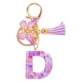 thumbnail image 2 of TopLLC Tools&Home Improvement Initial Letter Keychains For Women Tassel Purple Cute Car Keychain For Wallet Backpack Bag A chopper, 2 of 4