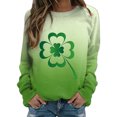 thumbnail image 1 of QIPOPIQ Chandails à Manches Longues pour Femmes T-Shirts de la Saint-Patrick Chandail Shamrock T-Shirt Vert Hauts T-Shirts de la Saint-Patrick Tuniques à Col Rond pour Dames T-Shirts de Fête T-Shirts Graphiques Aubaines, 1 of 4