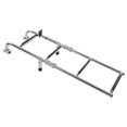 thumbnail image 1 of Pontoon Removable Ladder, Comfortable Anti Slip Stern Mount 316 Stainless Steel Oval Steps Boat Folding 4 Steps Ladder Adjustable  for Yachts, 1 of 7