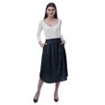 thumbnail image 2 of Moomaya Jupes en Jersey pour Femmes pour Femmes Unies Longueur Genou Évasées Extensibles Jupes d'Été - K9M, 2 of 7