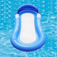 thumbnail image 4 of Inflatable Bed Lilo, Water Hammock Swimming Floater Blue, 4 of 8