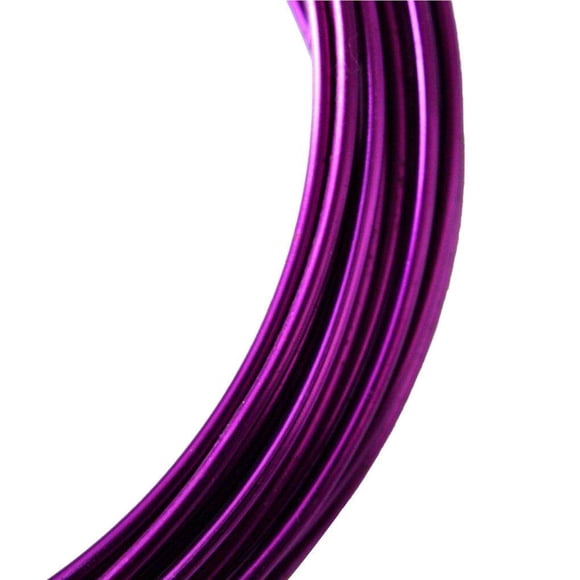 kurtrusly Bendable Cords 1.55mm Assorted Colors Premium Material Aluminum Wires Fool-style Operation DIY Rust-proof Resilience for Crafts purple