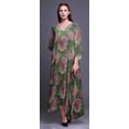 thumbnail image 2 of Bimba Robe Longue Caftan Maxi à Fleurs, Sortie de Plage, Maillot de Bain, Couvre-Maillot, Kaftan pour Femmes-P-L, 2 of 5