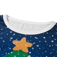 thumbnail image 4 of Family Matching Christmas Pajamas Set   Snowflake Tree Print Long Sleeve Tops Long Pants for Parents Kids, 4 of 7