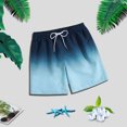 thumbnail image 2 of Gradient Swimming Trunks Mens Adult Boxer Shorts Swimming Casual Beach Pants, 2 of 9