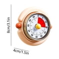 thumbnail image 2 of Kitchen Mechanical Timer, Metal Wind up 60 Minute Countdown Tool, Magnet Back 8X8X4Cm in Multicolors for Cooking Study Office, 2 of 7