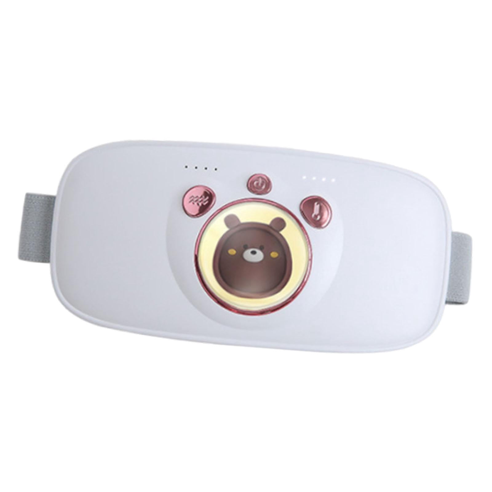 lionlar Electric Period Cramps Heating Pad Compact Rechargeable Easy to Use Cordless White