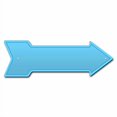 thumbnail image 2 of SignMission P-ARROW12-999774 12 x 36 in. Wide Light Blue Arrow Sign, 2 of 4