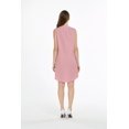 thumbnail image 3 of Robe Tunique Hawaïenne en Lin et Coton pour Femme Rose Corail S, 3 of 5