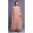 thumbnail image 2 of Bimba Robe Longue Maxi Imprimée pour Femmes en Rayonne, Vêtement de Nuit à Manches Courtes, 2 of 4