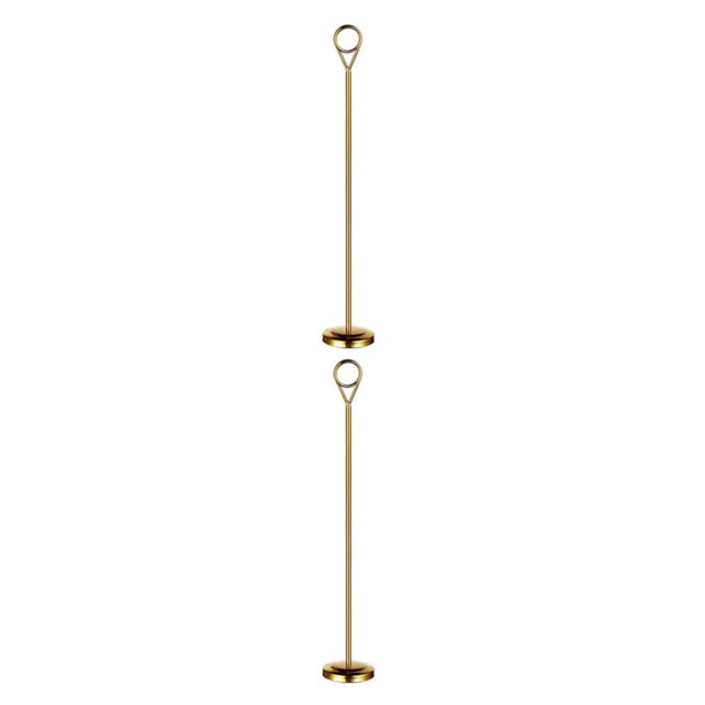 Baohd Contemporary Table Number Holder Photo Stand for Trendy Hotel Settings Gold 30cm 2Set