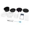 thumbnail image 1 of Air Fryer Pans Set Heatproof Easy Cleaning Stainless Steel for Air Fryer Accessories for Home Kitchen Restaurant, 1 of 8