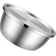thumbnail image 3 of 1 Set Stainless Steel Mixing Bowl Household Kitchen Food Salad Soup Container with Lid, 3 of 8