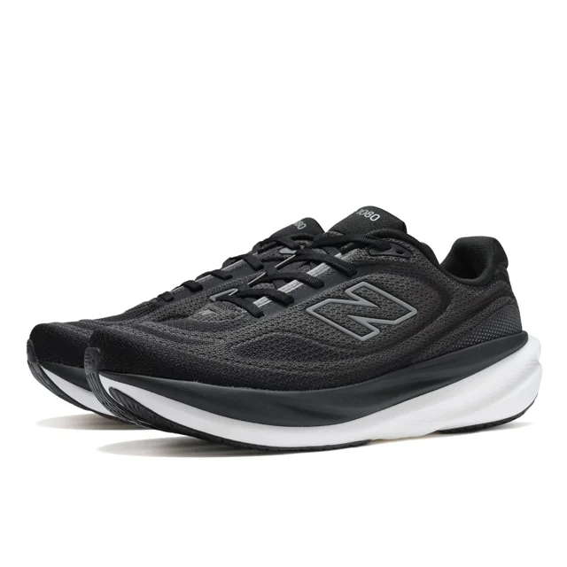 New Balance 1080 V15 Noir Blanc Chaussures de Course pour Hommes