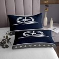 thumbnail image 3 of Erosebridal Sailboat Rudder Coverlet Set Twin for Kids, Ocean Nautical Bedding Set, Navy Blue, 2pcs, 3 of 5