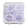 thumbnail image 1 of WHEANG 20/100 Pieces Plastic Rings Plastic Loose Leaf Rings Multi Color Plastic Book Rings Flexible for Cards Document Stack and Swatches Organization School Home Or Use，5 Color (15 Mm), 1 of 9