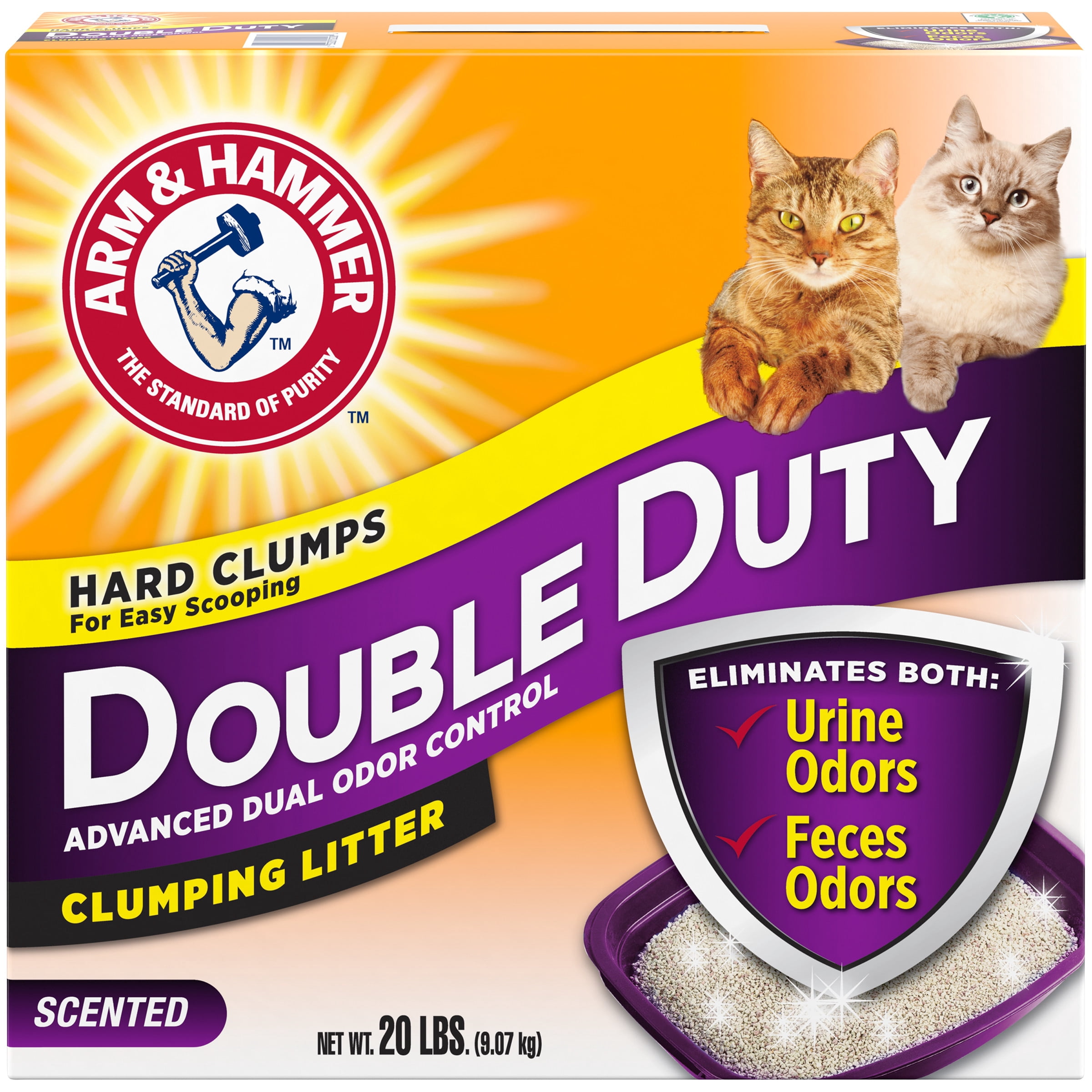 Arm & Hammer Double Duty Clumping Cat Litter, 9.1 KG