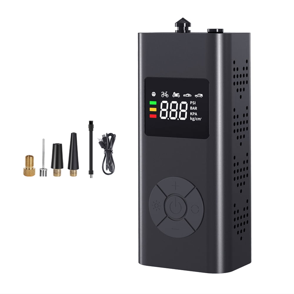 Labymos Multifunctional Cordless Car Tire Pump USB Rechargeable Mini Digital Display Air Pump Tire Inflator